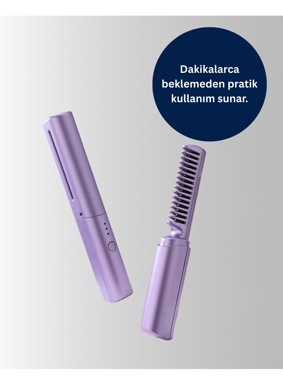 Şarjlı Saç Düzleştirici Tarak