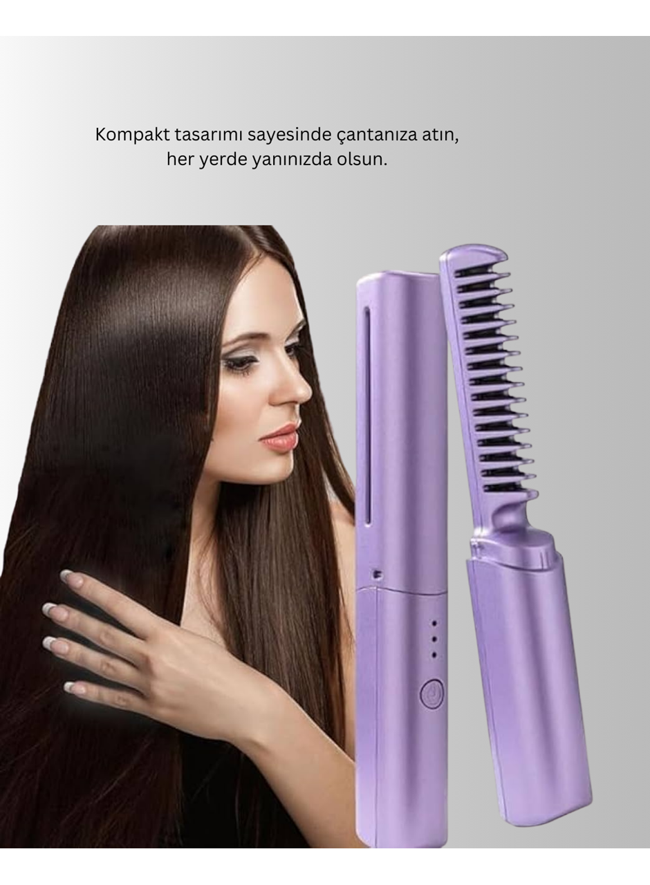 Şarjlı Saç Düzleştirici Tarak