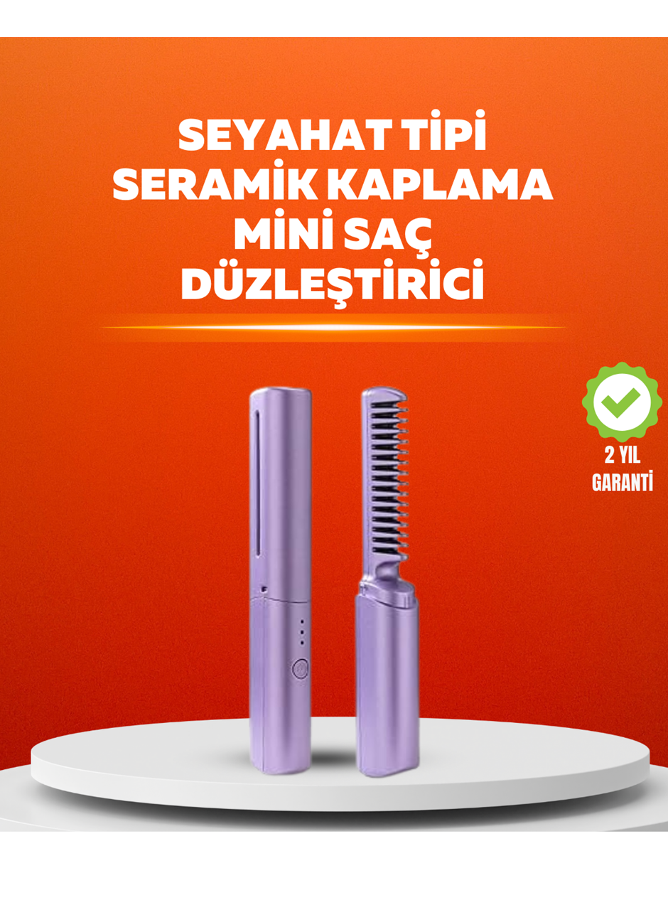 USB Şarjlı Kablosuz Saç Düzleştirici – Seyahat ve Günlük Kullanım