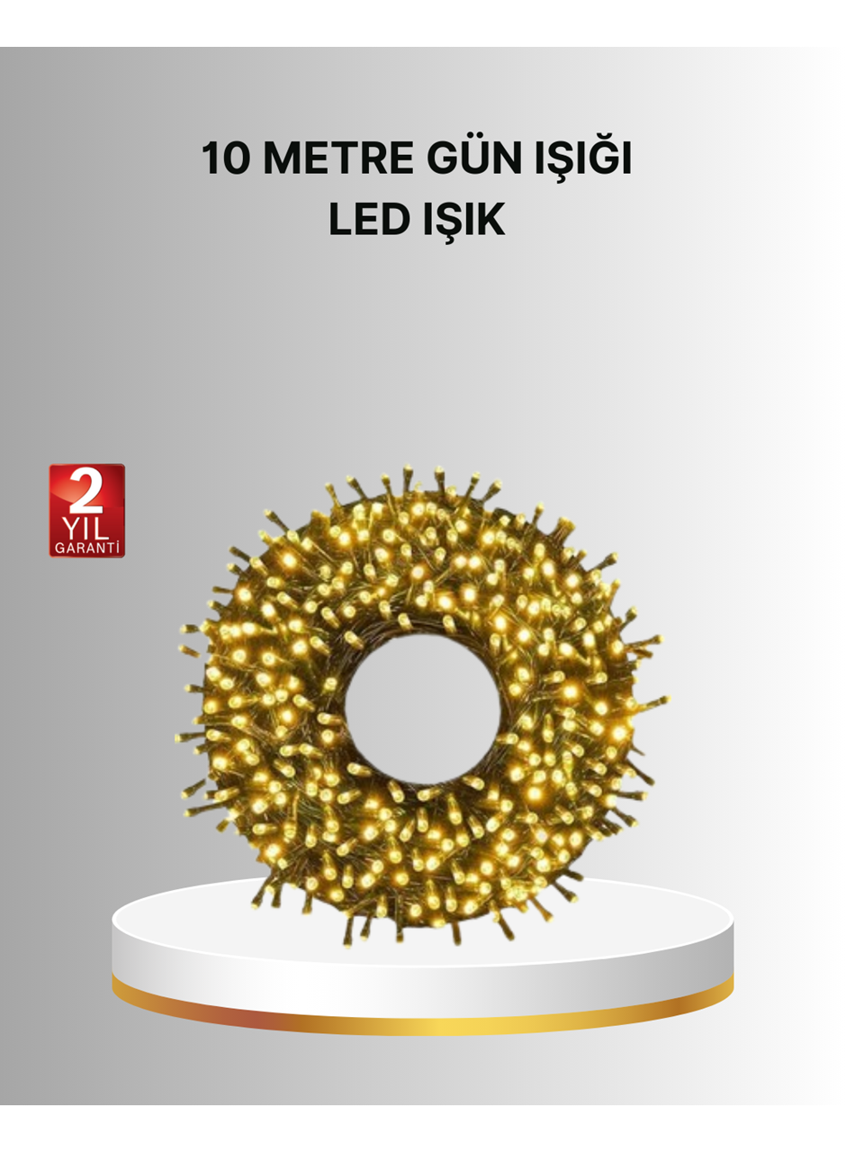 Uzun Ömürlü LED Teknolojili 10 Metre Şık Işıklı Süsleme Seti