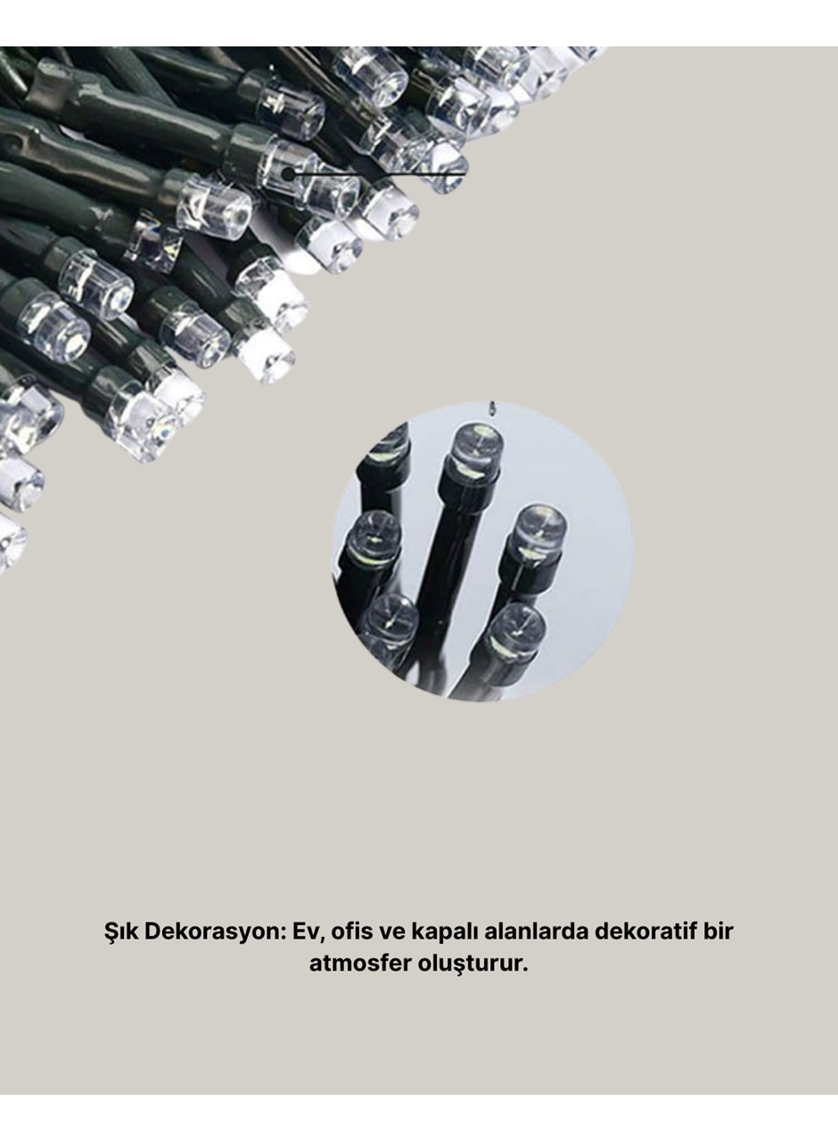 Uzun Ömürlü LED Teknolojili 10 Metre Şık Işıklı Süsleme Seti