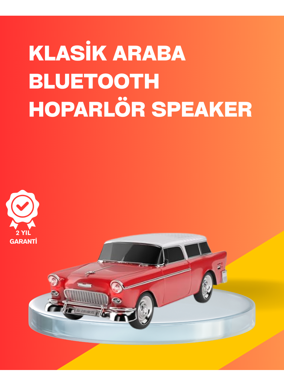 Taşınabilir Klasik Araç Tasarımlı Kablosuz Hoparlör