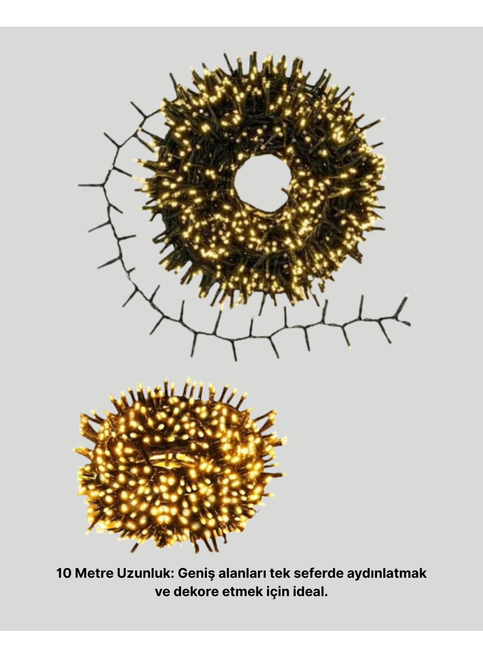 Animasyonlu LED Işıklı 10 Metre Uzaktan Kumandalı Dekoratif Işık