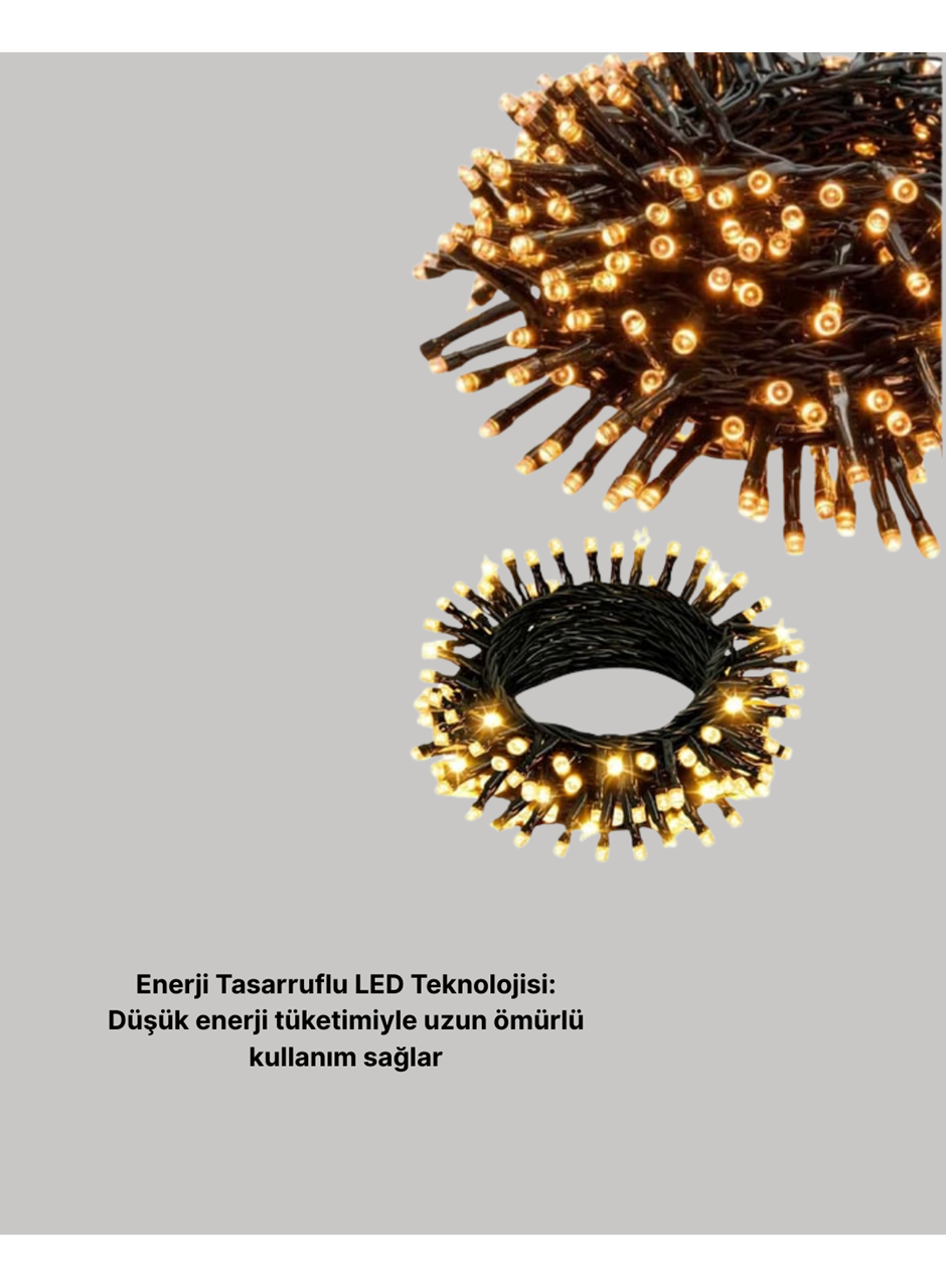 Animasyonlu LED Işıklı 10 Metre Uzaktan Kumandalı Dekoratif Işık