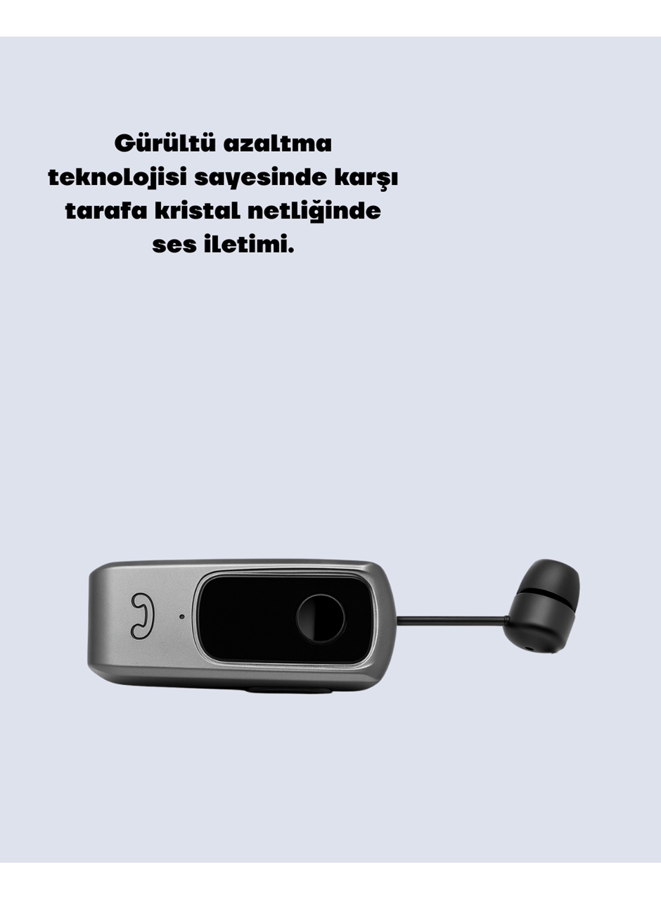 Geri Çekilebilir Kablolu Bluetooth İş Kulaklığı