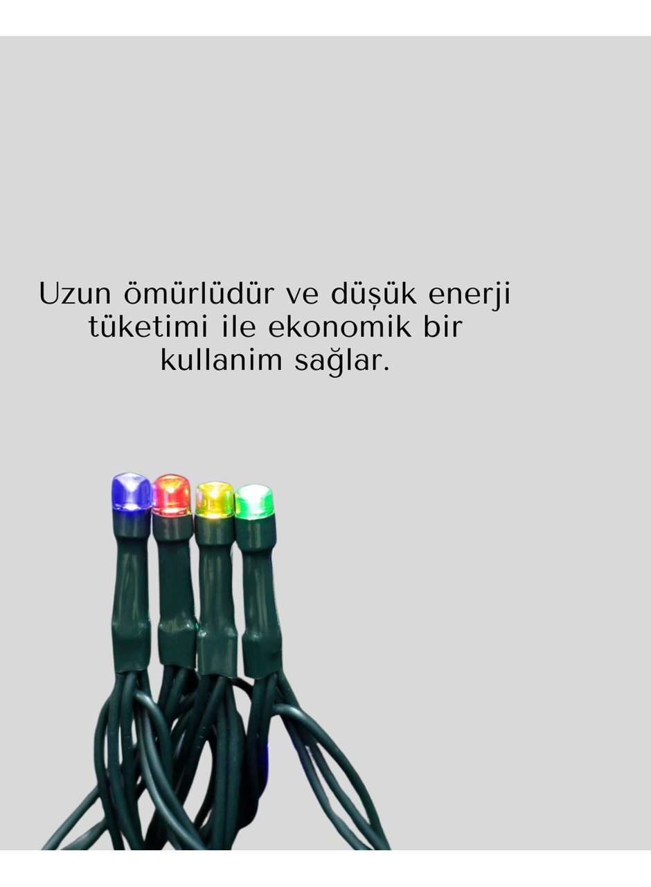 2x2 Metre Pil ile Çalışan Perde LED Işık – 8 Modlu Dekoratif