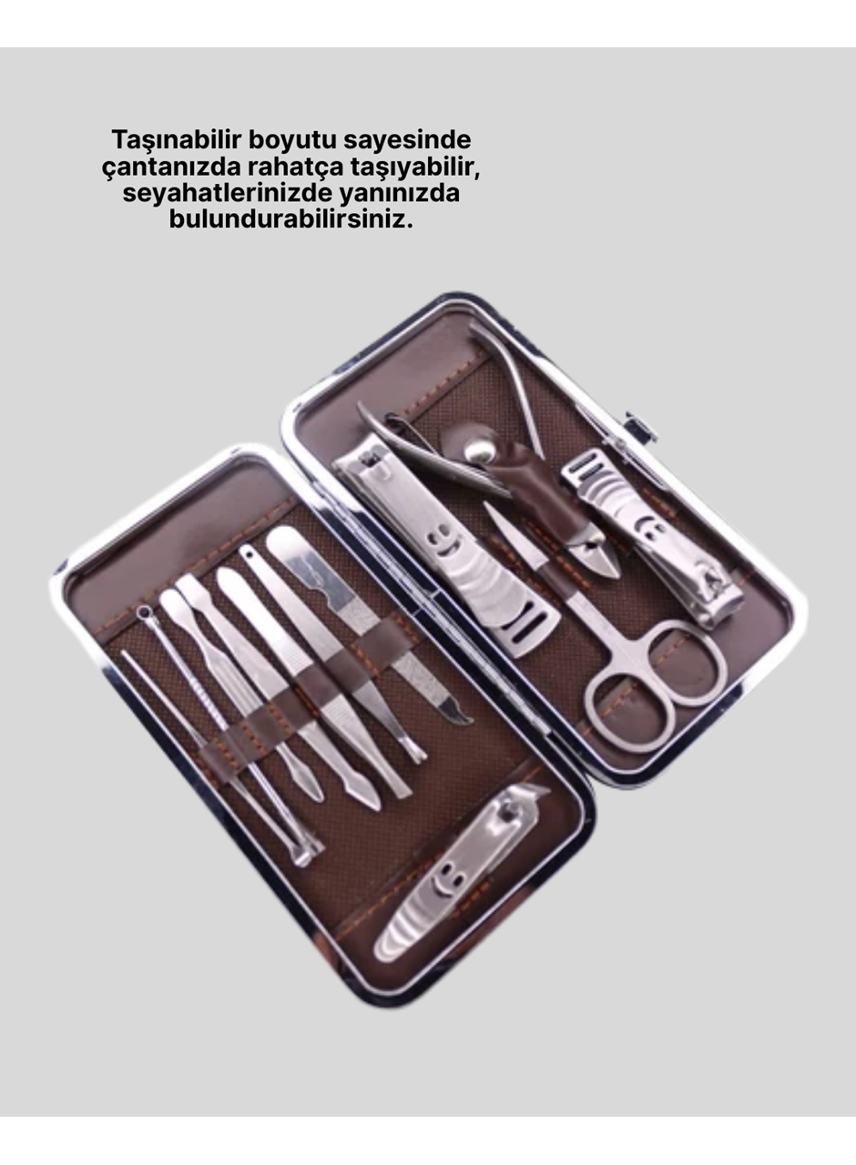 Şık ve Dayanıklı Çok Amaçlı Kişisel 12 Bakım Seti