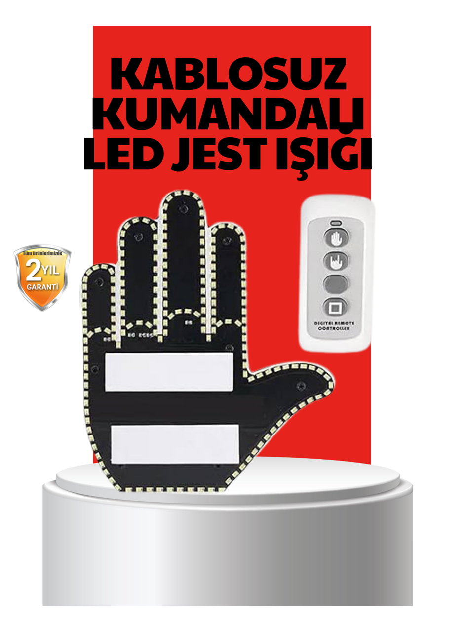 Uzaktan Kumandalı LED Jest Işığı – 3 Farklı Hareket Modu