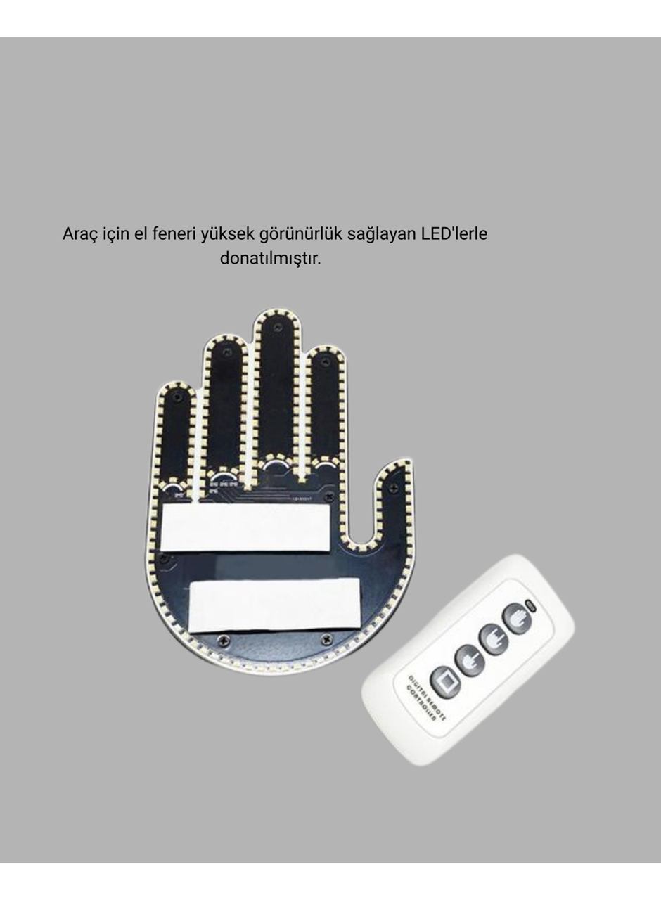 Uzaktan Kumandalı LED Jest Işığı – 3 Farklı Hareket Modu