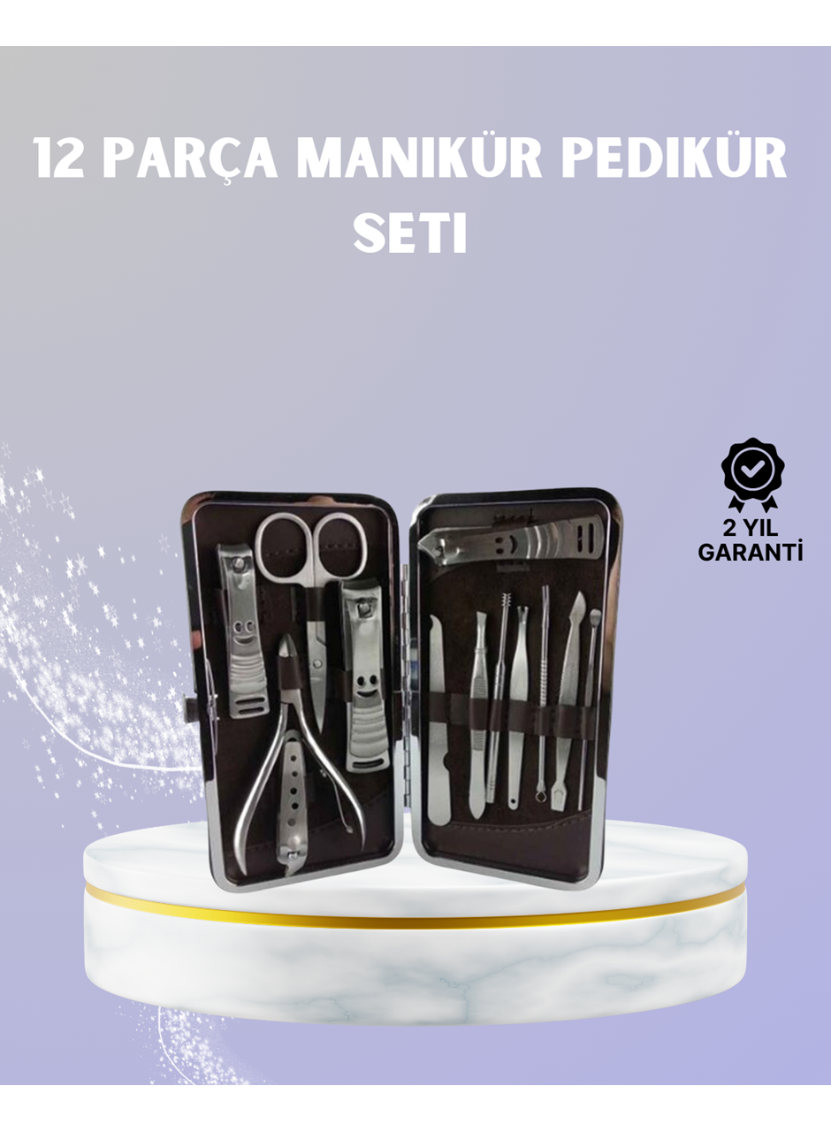 Seyahat İçin Taşınabilir Deri Çantalı Bakım Seti