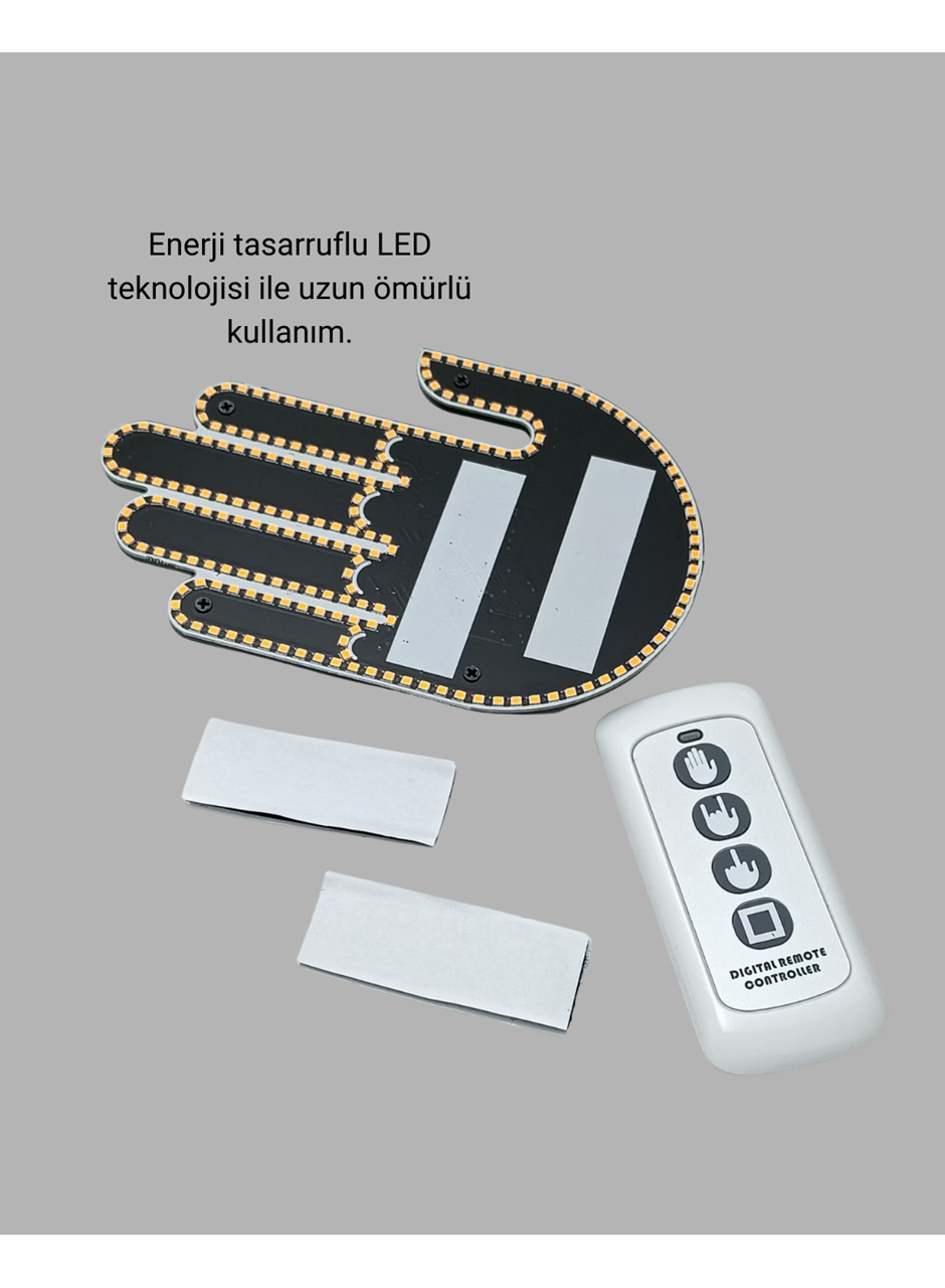 Uzaktan Kumandalı LED Jest Işığı – 3 Farklı Hareket Modu