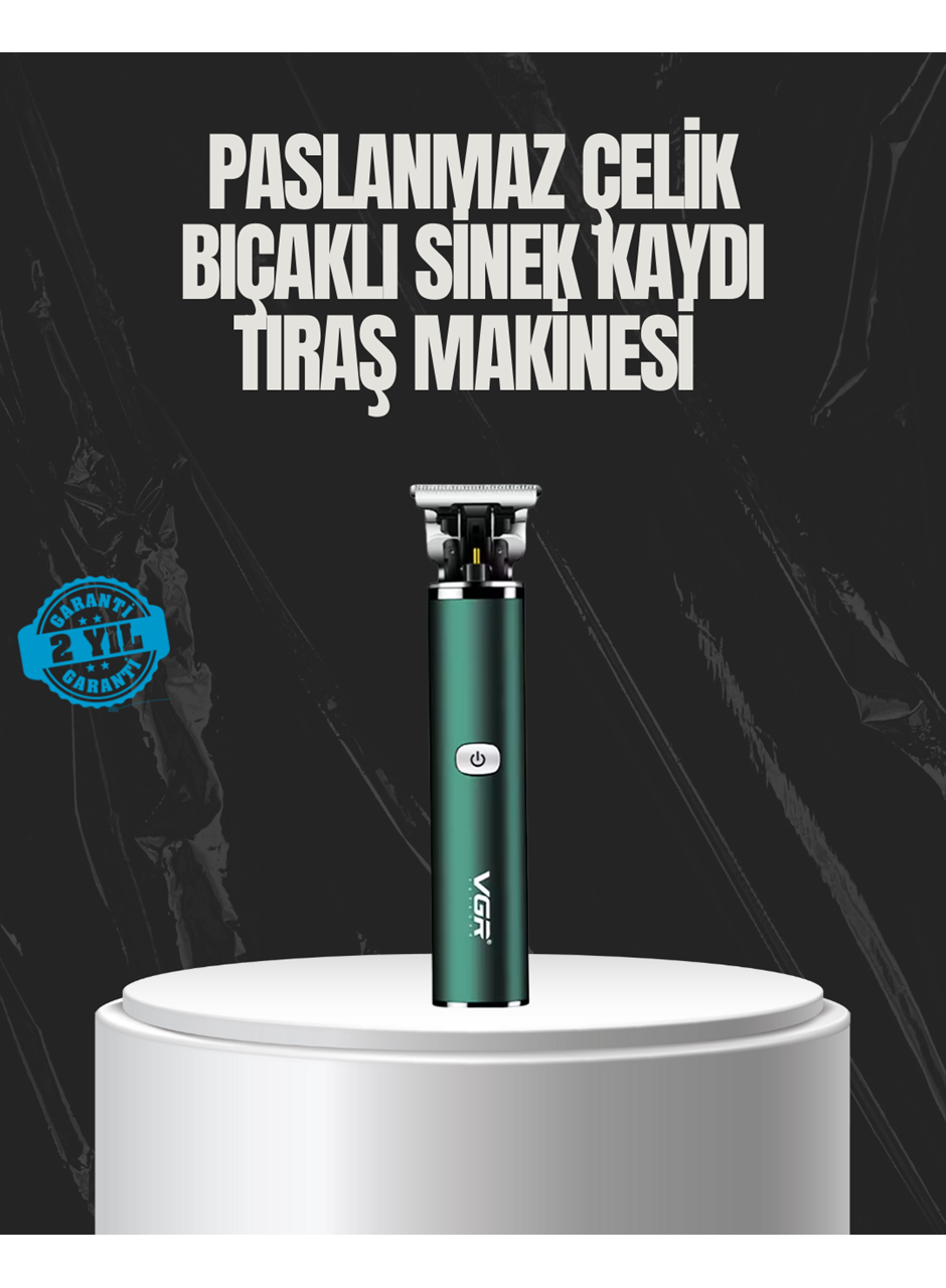 Paslanmaz Çelik Başlıklı Su Geçirmez Şarjlı Saç Kesme Makinesi