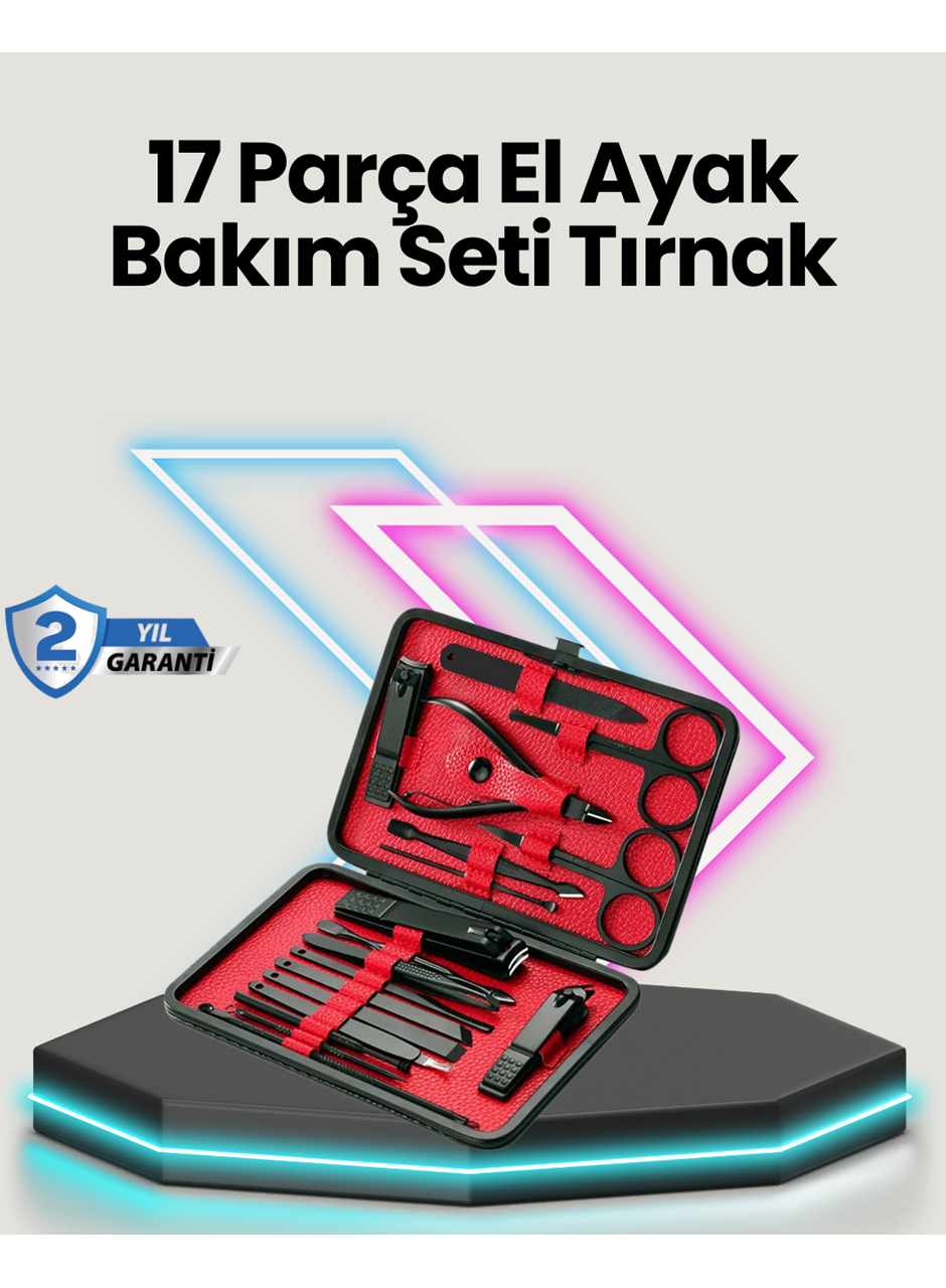 Profesyonel Paslanmaz Çelik Manikür & Pedikür Seti