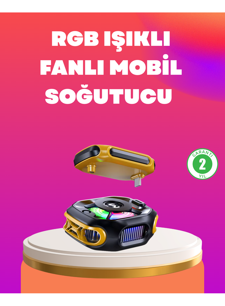 Type-C Girişli AI Modlu Yüksek Performanslı Telefon Soğutucu