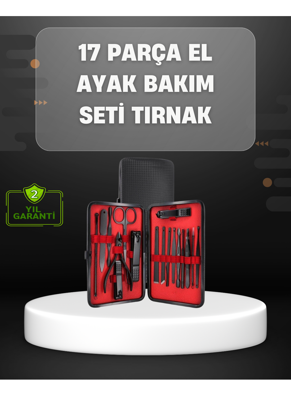 17 Parçalık Profesyonel Manikür Seti – Paslanmaz Çelik