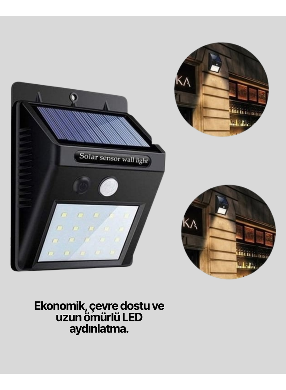Kablo Gerektirmeyen Solar LED Bahçe ve Veranda Işığı