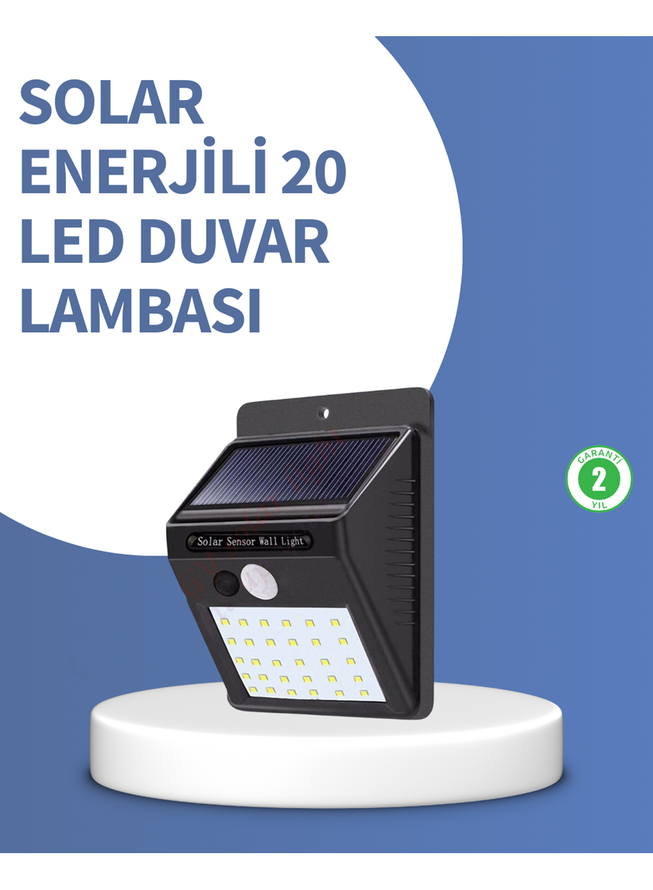 IP65 Dayanıklı Solar Enerjili Dış Cephe Aydınlatma