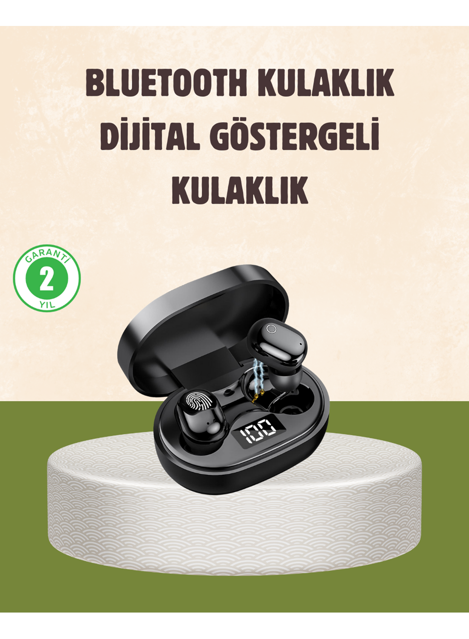 LED Ekranlı Şarjlı Kablosuz Kulak İçi Kulaklık