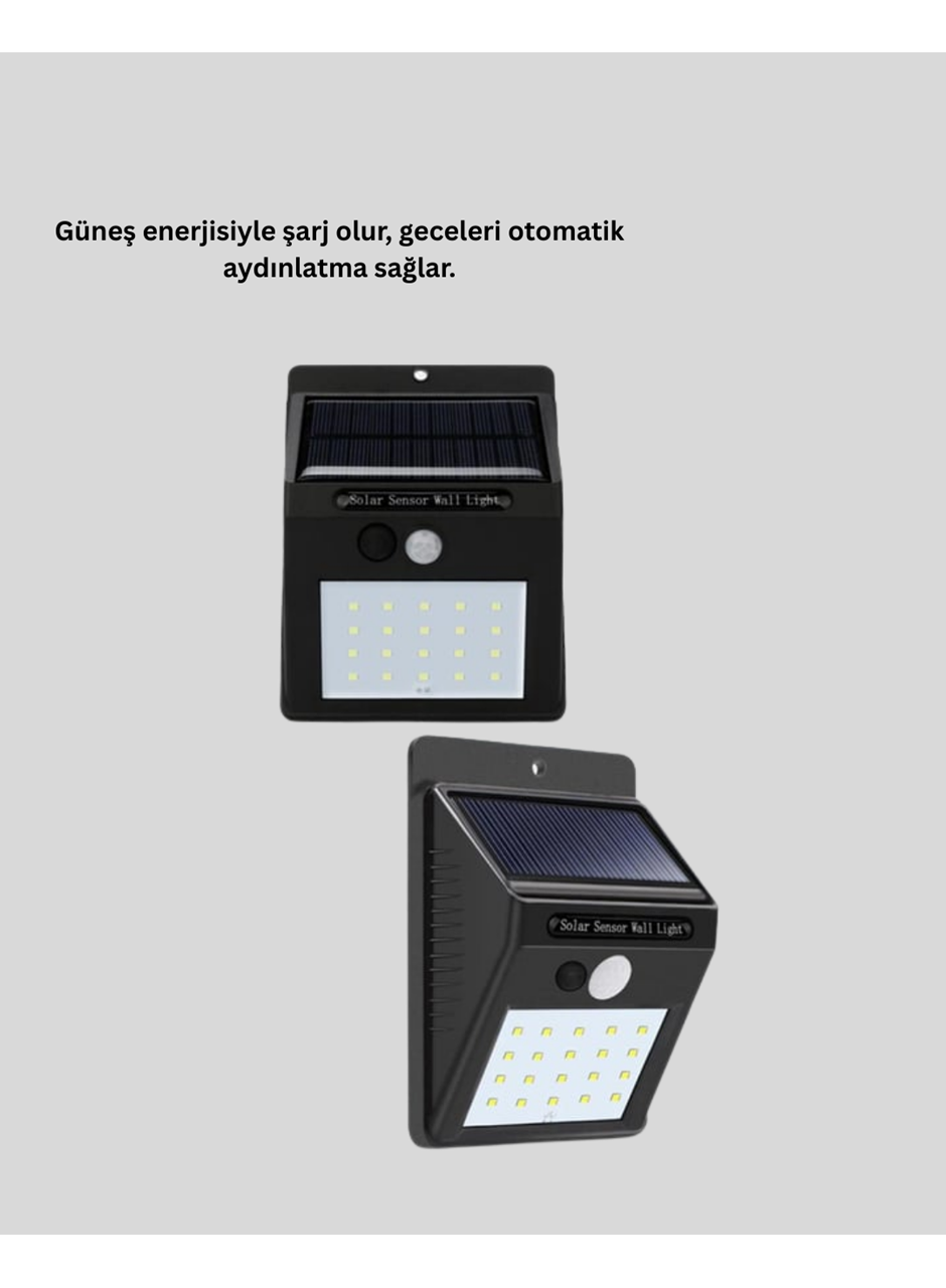 Hareket Algılamalı Solar LED Güvenlik Lambası