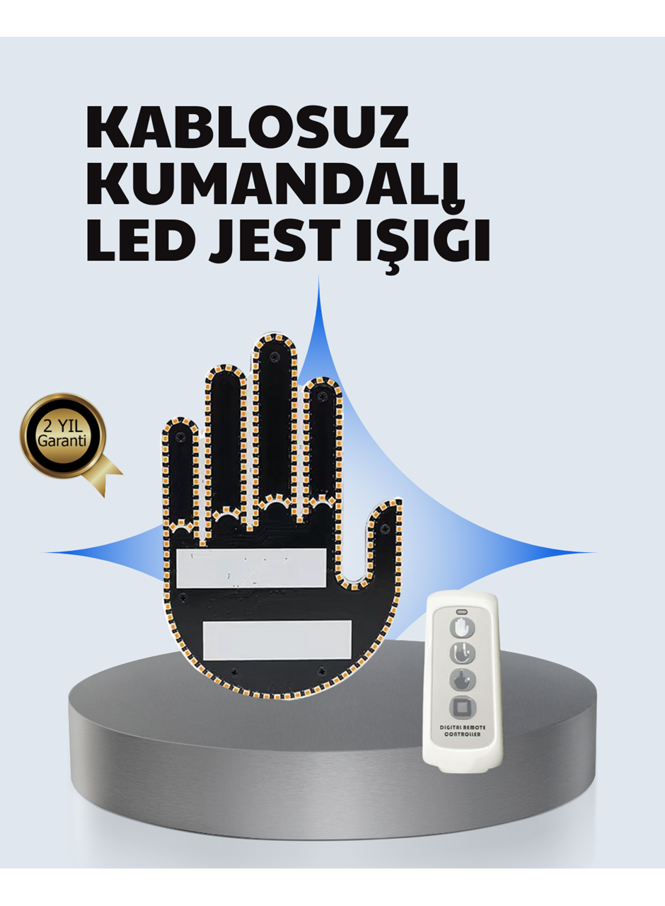 Uzaktan Kumandalı Çok Fonksiyonlu Araç Led Işığı