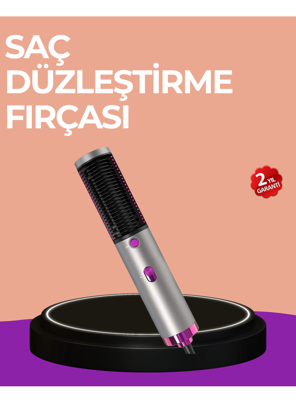 Hacim Veren ve Saç Elektriklenmesini Önleyen Sıcak Hava Fırçası