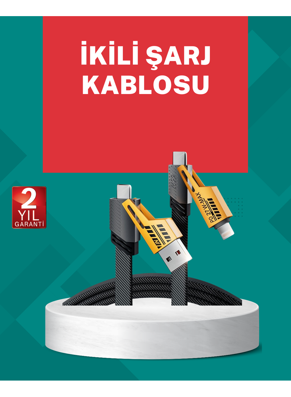 Akıllı Telefon Tablet Laptop Uyumlu 65W Güçlü Veri Kablosu