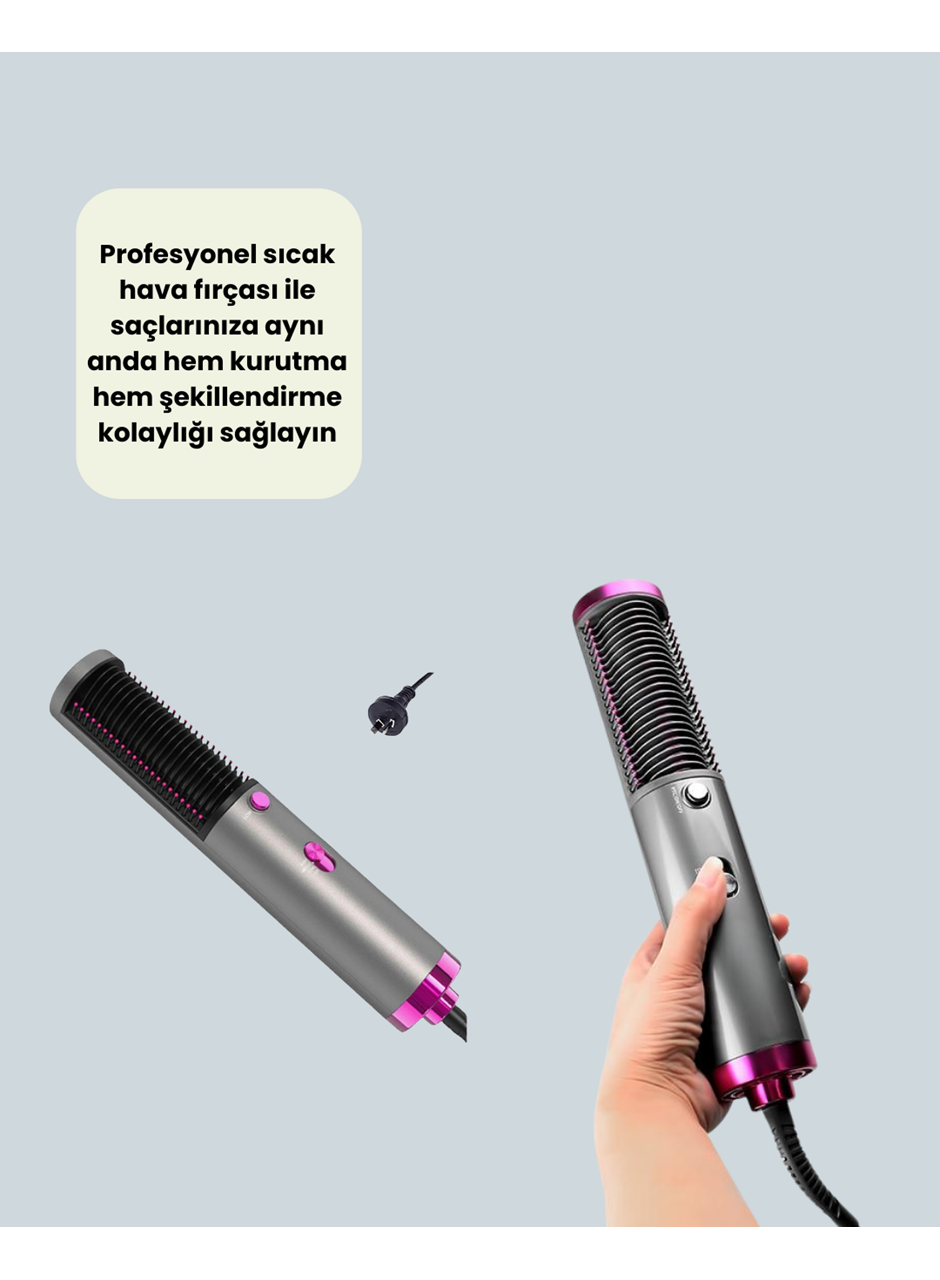 Ergonomik Tasarımlı Hafif ve Taşınabilir Sıcak Hava Fırçası