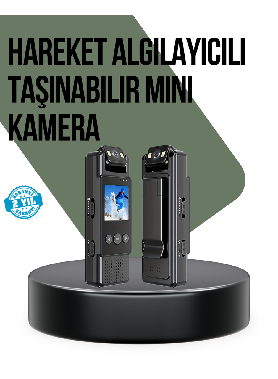 Gece Görüşlü Döngüsel Kayıt Destekli Mini Kamera
