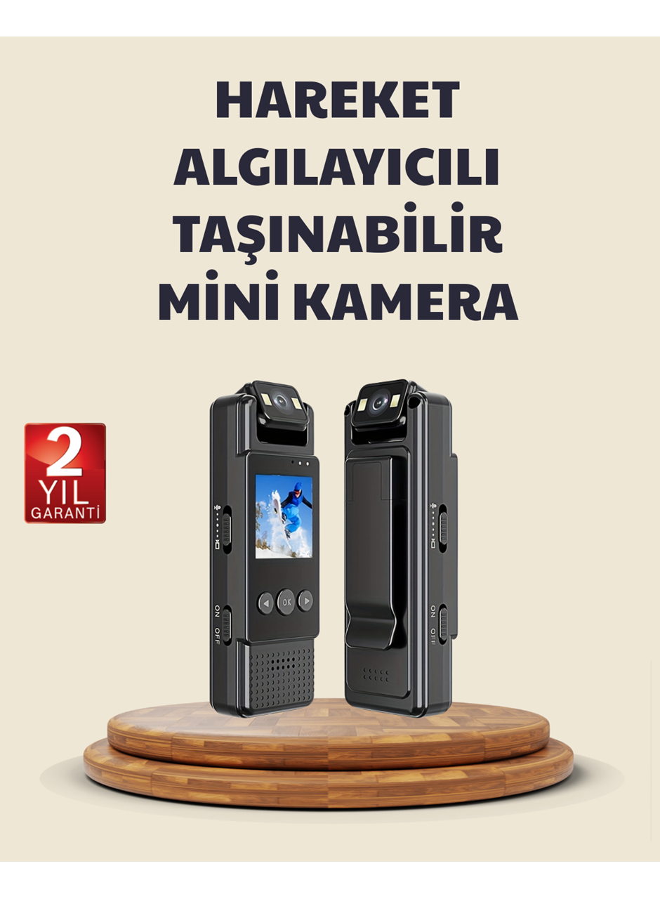 128GB Destekli Hareket Algılamalı Mini Kamera
