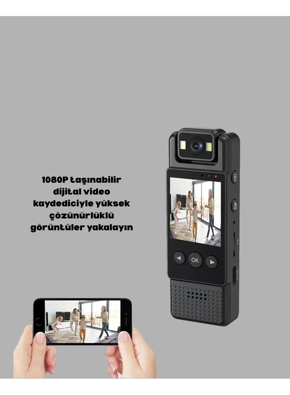 180° Dönebilen Lensli 1080P Mini Kamera