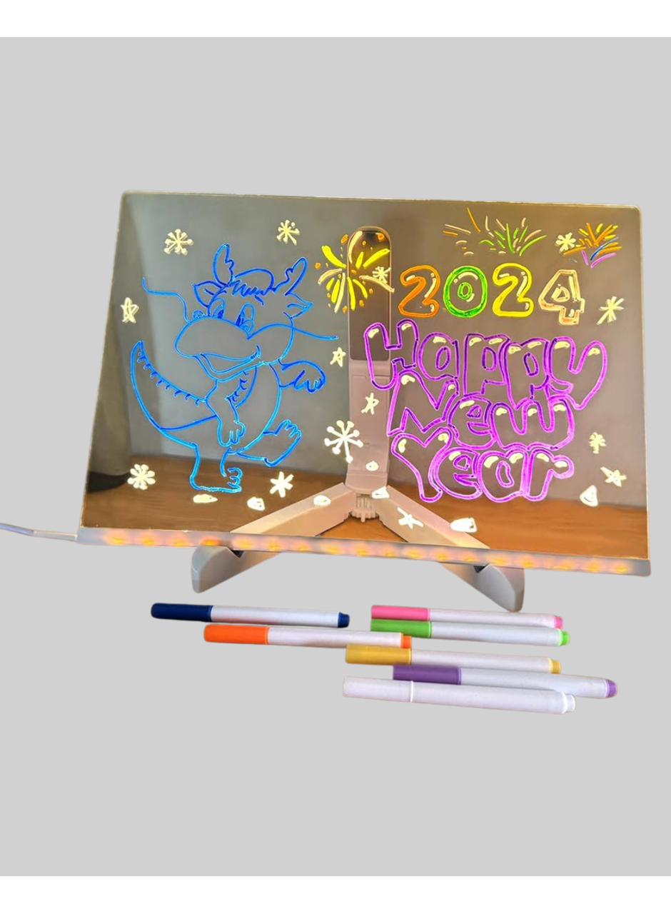 Yaratıcı Çizim ve Mesajlar İçin LED Işıklı Renkli Tahta