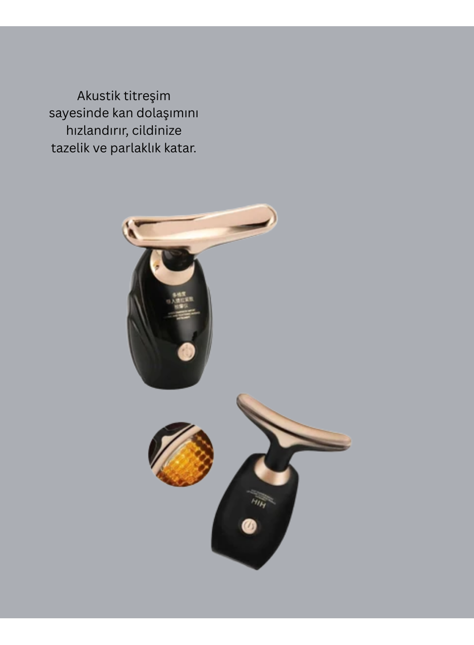 Yüz ve Boyun İçin Cilt Sıkılaştırıcı Masaj Cihazı