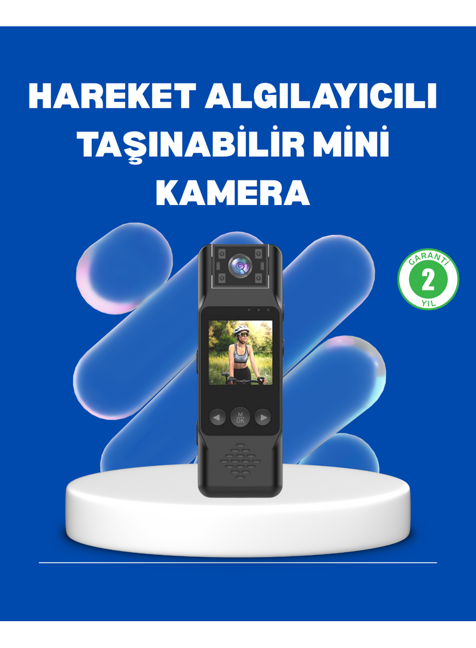 Mini Kamera 1080P Full HD Döner Lens Taşınabilir