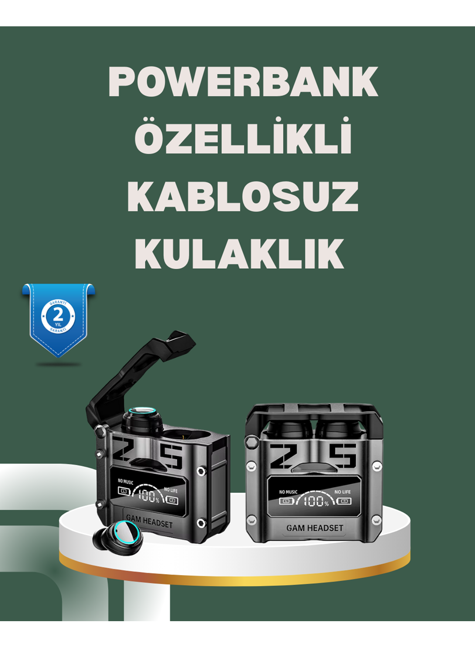 Yüksek Ses Kaliteli Kablosuz Bluetooth Kulaklık Suya Dayanıklı