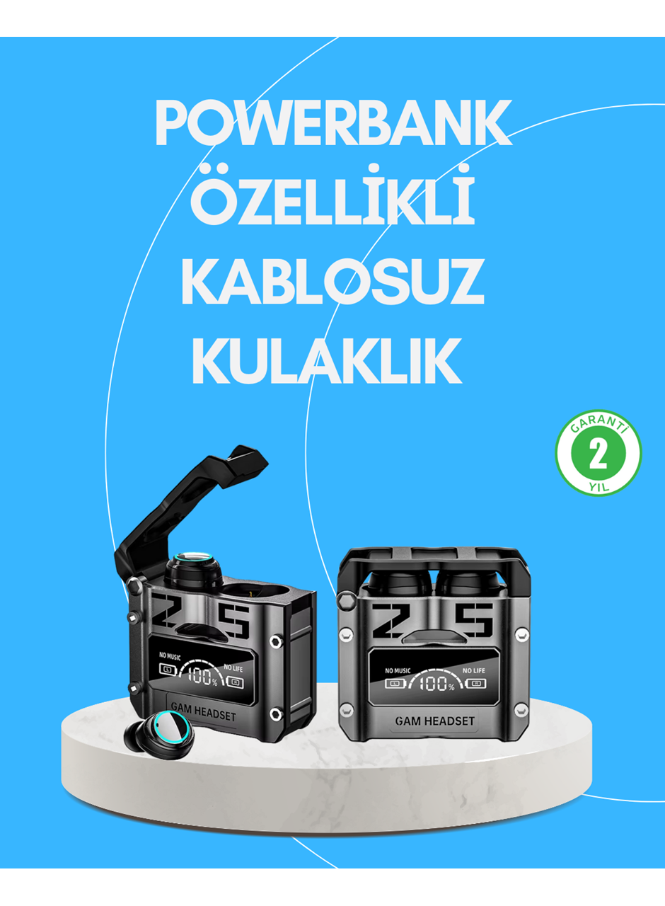 Şarj Kutulu Kablosuz Bluetooth Kulak İçi Spor Kulaklık