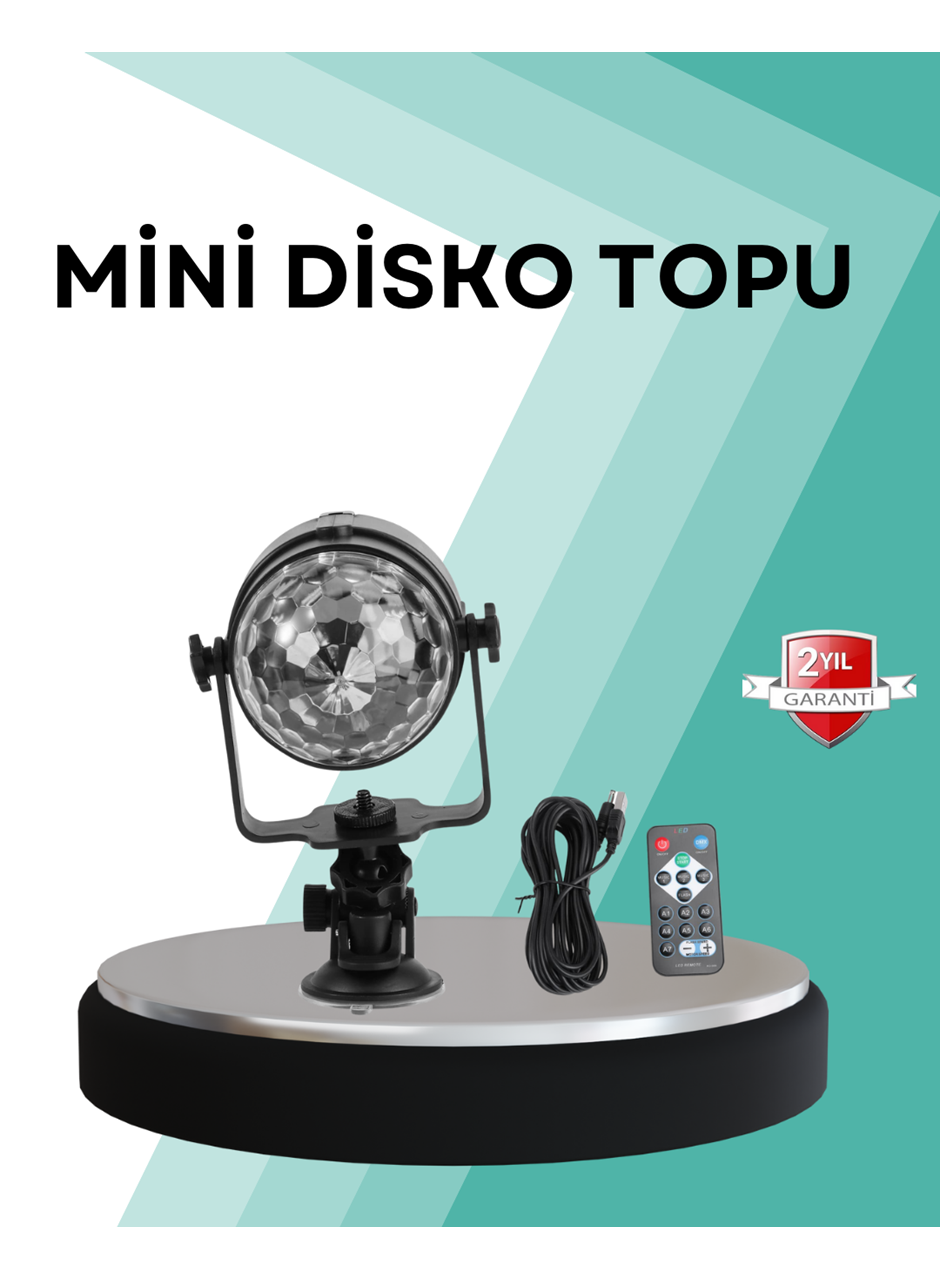 Uzaktan Kumandalı RGB Disko Projektör Işığı