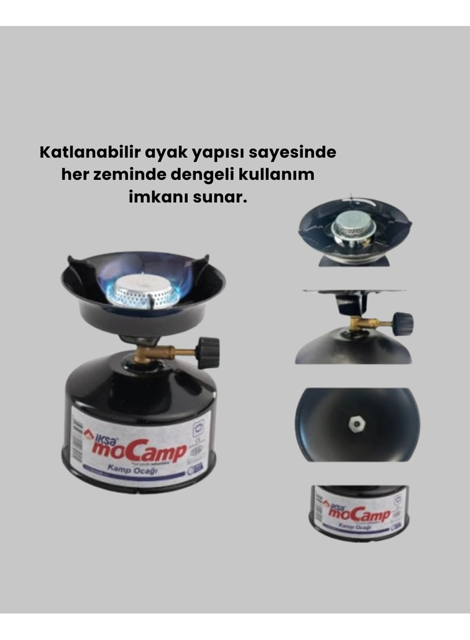 Taşınabilir Metal Gövdeli Kamp Ocağı Seti