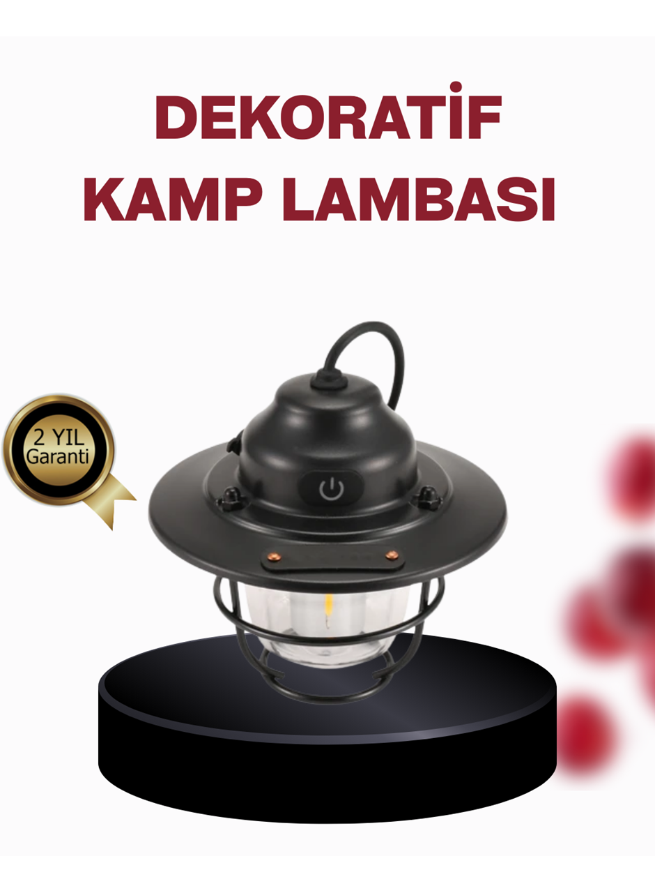 Su Geçirmez Taşınabilir Çadır Gece Lambası