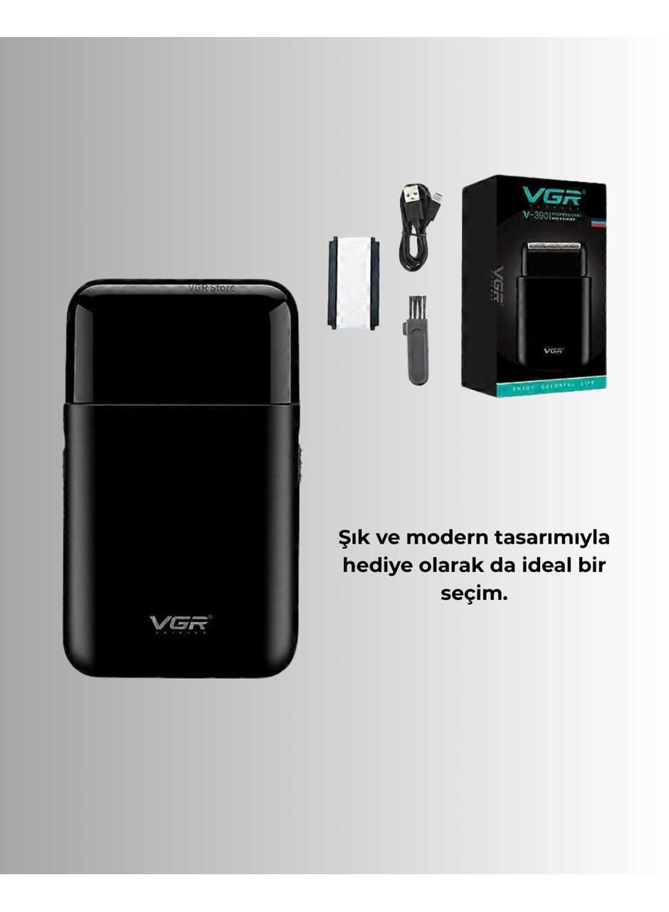 Çift Başlıklı Elektrikli Tıraş Makinesi | Suya Dayanıklı, Hafif ve Ergonomik