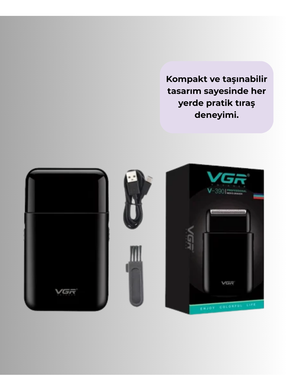 Taşınabilir Mini Elektrikli Tıraş Makinesi | Sessiz ve Güçlü Motor