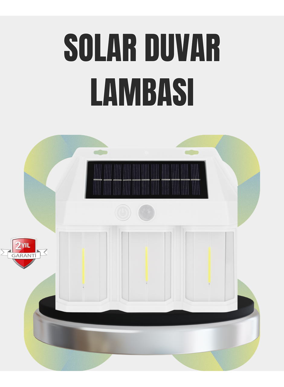 PIR Sensörlü Solar Lamba – Otomatik Şarj ve Gece Aydınlatma