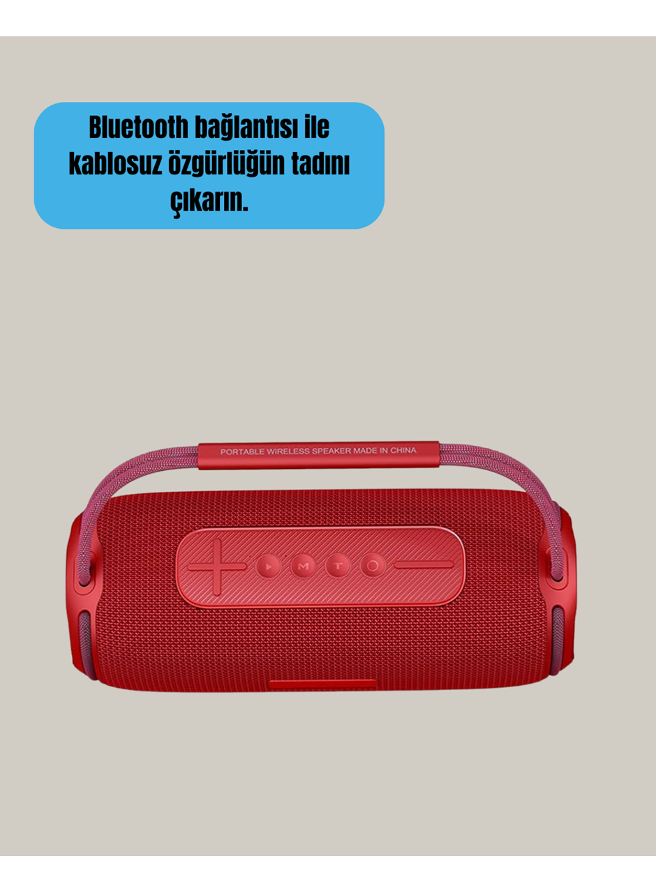 RGB LED Işıklı 20W Taşınabilir Hoparlör Bluetooth 5.3 + Type-C Şarj