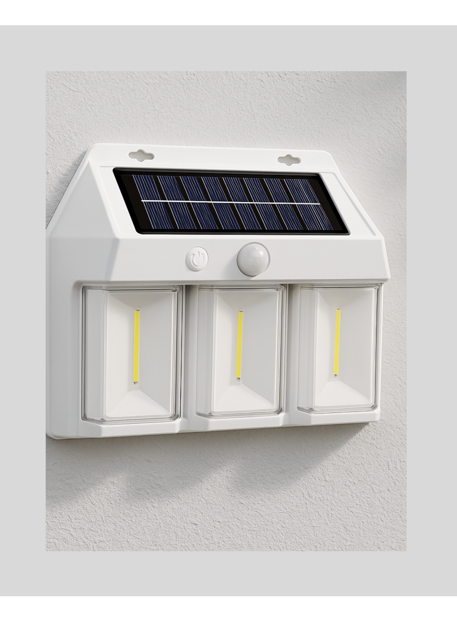 3 in 1 Solar Duvar Lambası – IP65 Su Geçirmez, Hareket Sensörlü