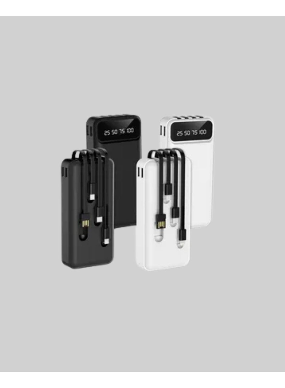 Hızlı Şarj Destekli 20.000mAh Powerbank USB Type-C Lightning LCD