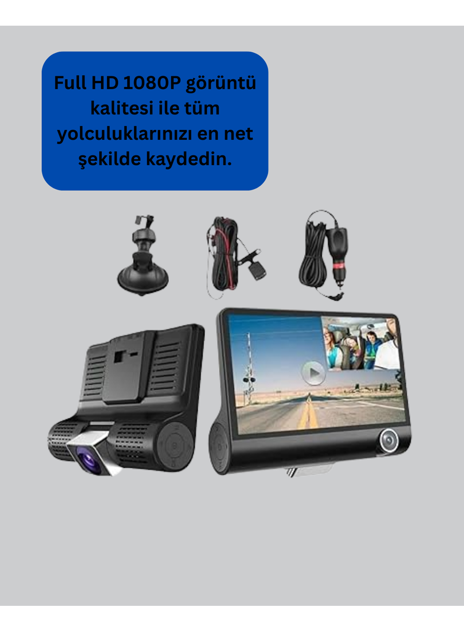 G-Sensör, Park Modu ve Döngüsel Kayıt Destekli Araç DVR