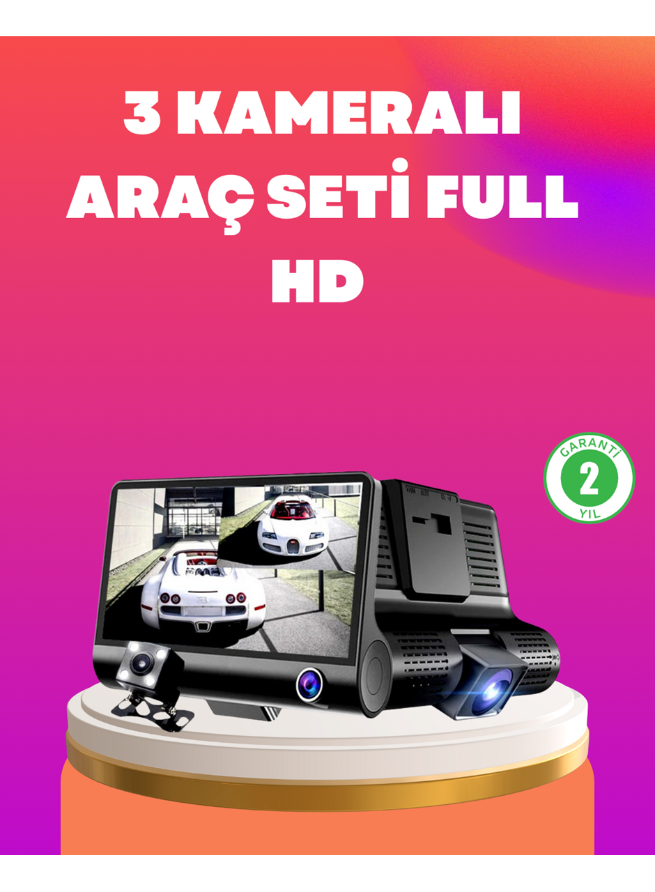 Çift ve Üçlü Lens Seçeneği ile Tüm Açılardan Kayıt Yapan Araç Kamerası
