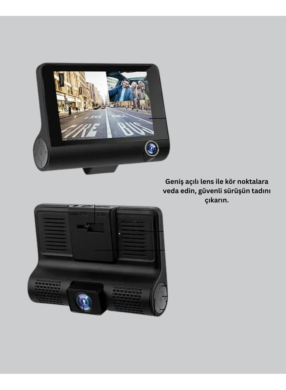 Çift ve Üçlü Lens Seçeneği ile Tüm Açılardan Kayıt Yapan Araç Kamerası