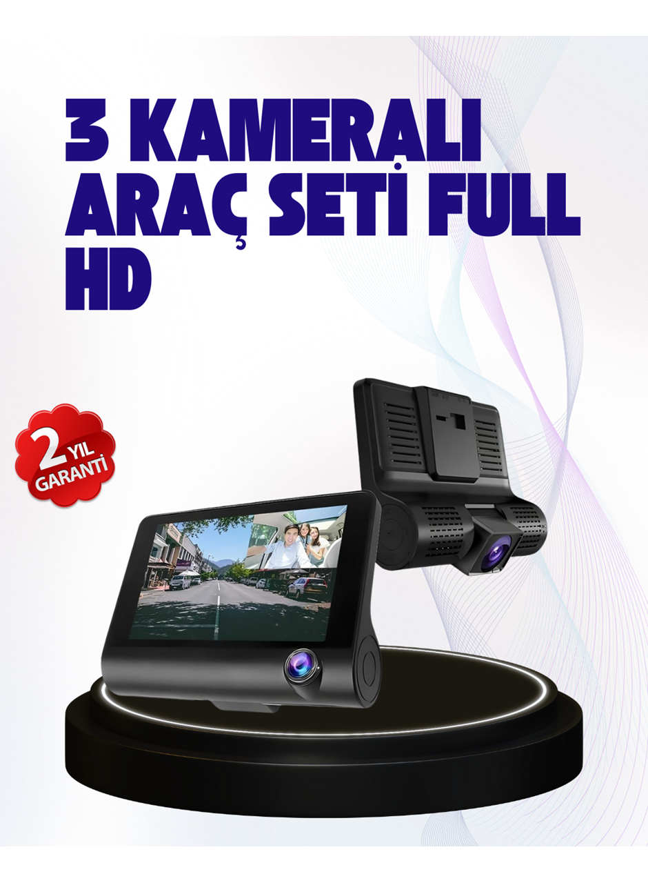 170° Geniş Açılı Araç Kamerası – 4.0” IPS Ekranlı Full HD DVR