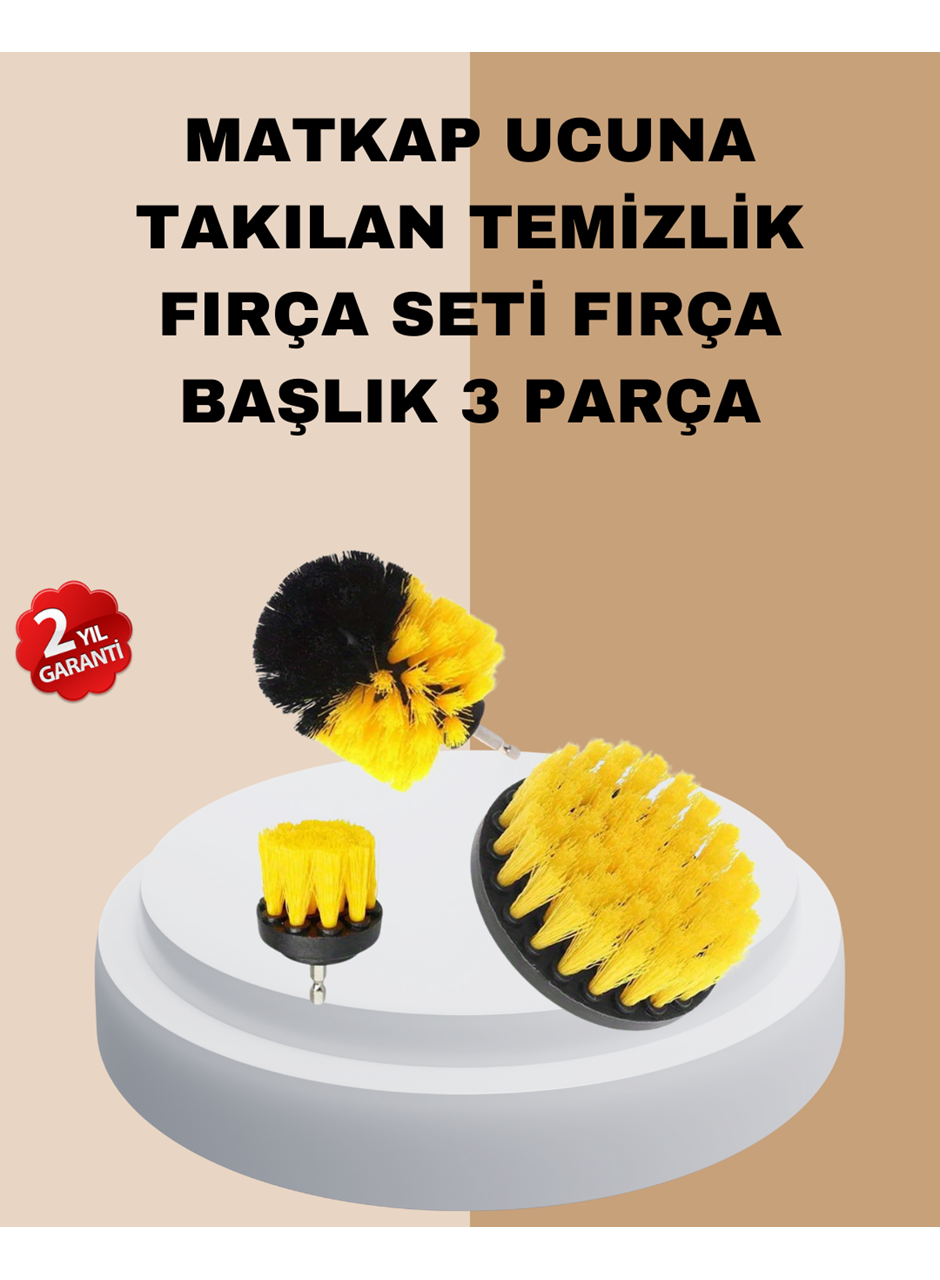 3’lü Matkap Ucu Fırça Takımı Zorlu Kirler İçin