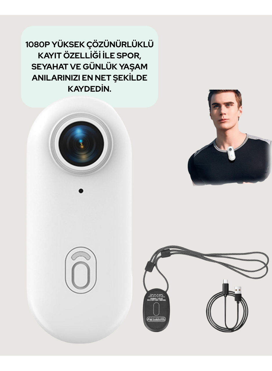 Suya ve Darbeye Dayanıklı Kompakt Spor Kamera 1080P